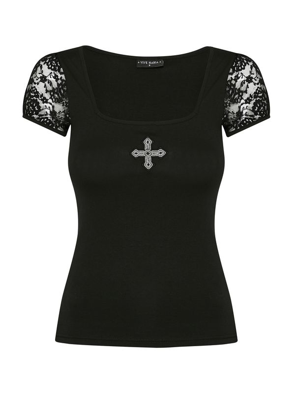 Nastrovje Potsdam Vive Maria Black Vamp Damen T-Shirt Schwarz