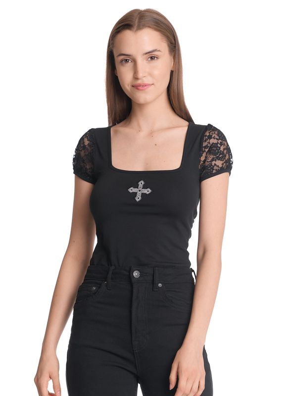 Nastrovje Potsdam Vive Maria Black Vamp Damen T-Shirt Schwarz