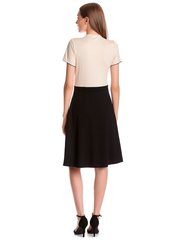 Nastrovje Potsdam Vive Maria Cappucine Day Damen A-Linien-Kleid Creme/schwarz