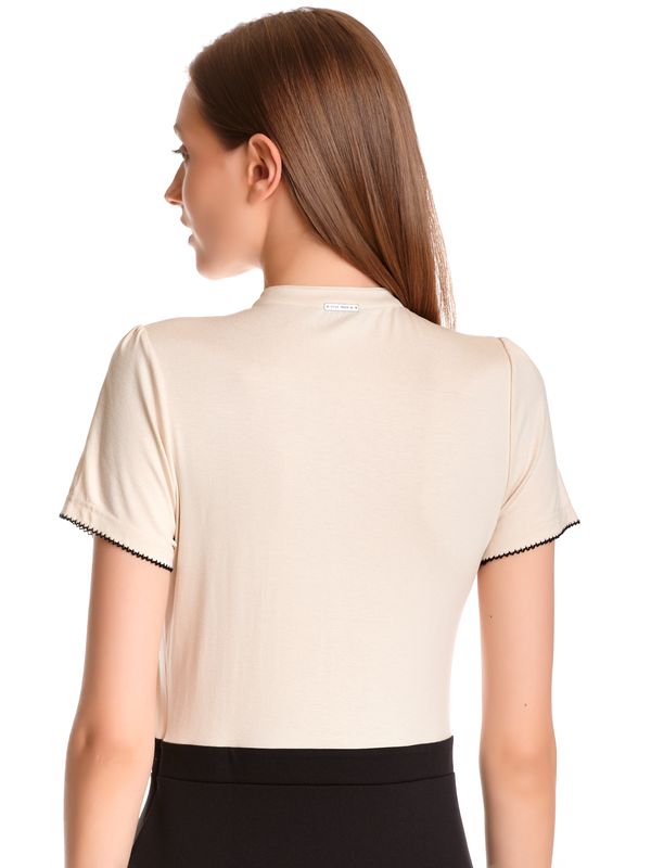 Nastrovje Potsdam Vive Maria Cappucine Day Damen A-Linien-Kleid Creme/schwarz