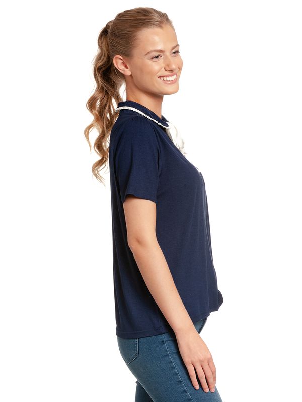 Nastrovje Potsdam Vive Maria Captain's Crew Damen Blusenshirt Blau