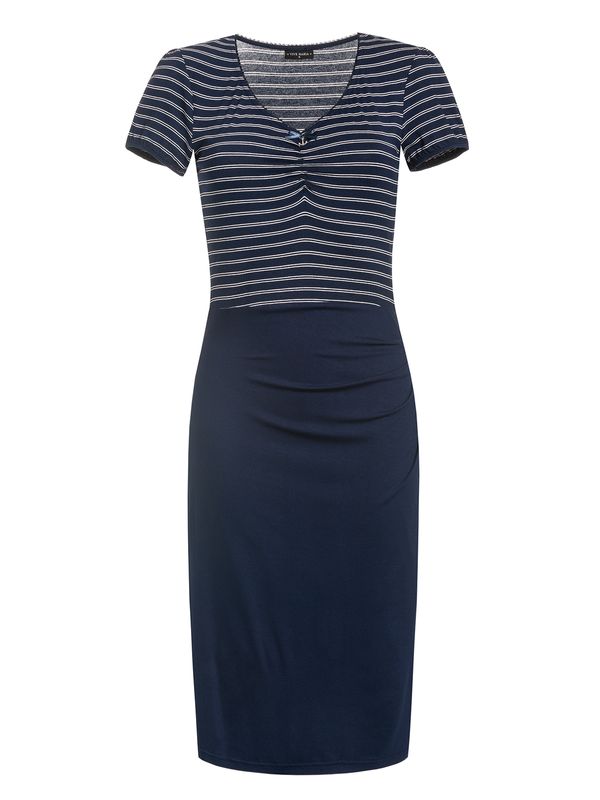 Nastrovje Potsdam Vive Maria Captain's Skipper Damen Etuikleid blau allover