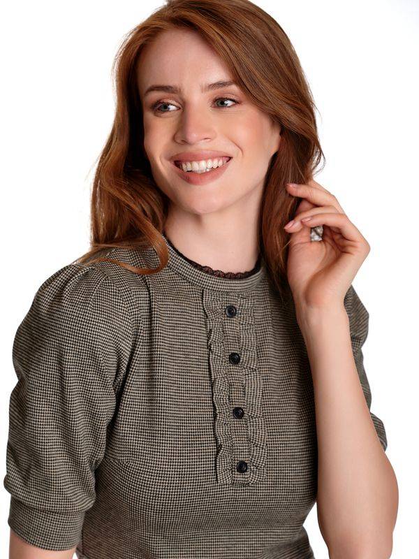 Nastrovje Potsdam Vive Maria Chelsea Damen Jerseykleid Creme/schwarz