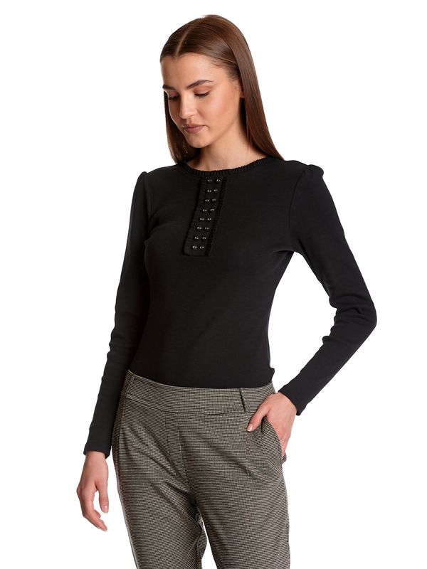 Nastrovje Potsdam Vive Maria Chelsea Damen Langarmshirt Schwarz