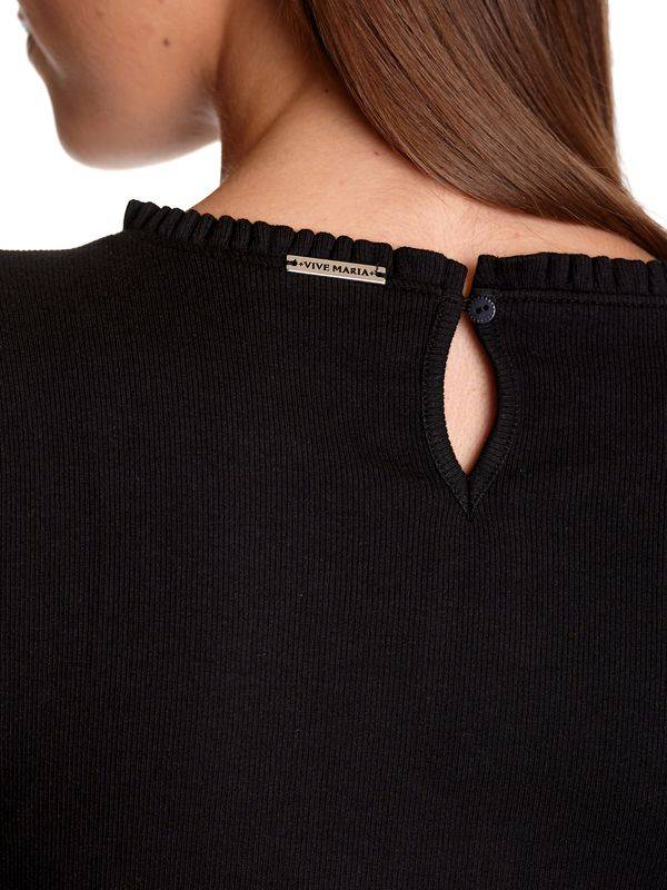 Nastrovje Potsdam Vive Maria Chelsea Damen Langarmshirt Schwarz