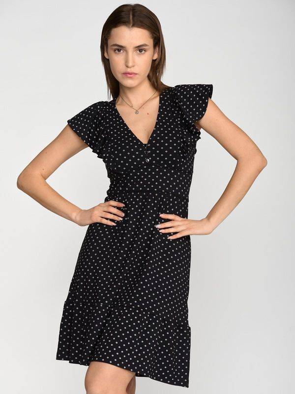 Nastrovje Potsdam Vive Maria Chère Èmelie Damen Volantkleid Schwarz Allover