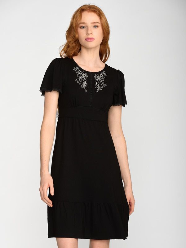 Nastrovje Potsdam Vive Maria Chez Marie Damen A-Linien-Kleid Schwarz