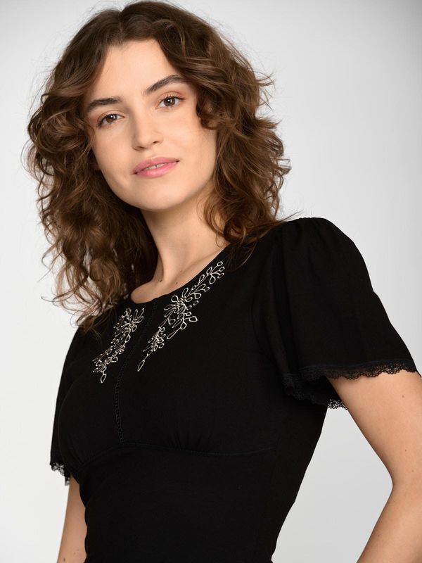 Nastrovje Potsdam Vive Maria Chez Marie Damen T-Shirt Schwarz