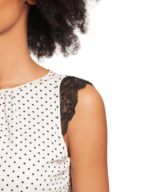 Nastrovje Potsdam Vive Maria Chicago Girl Damen A-Linien-Kleid Creme/allover