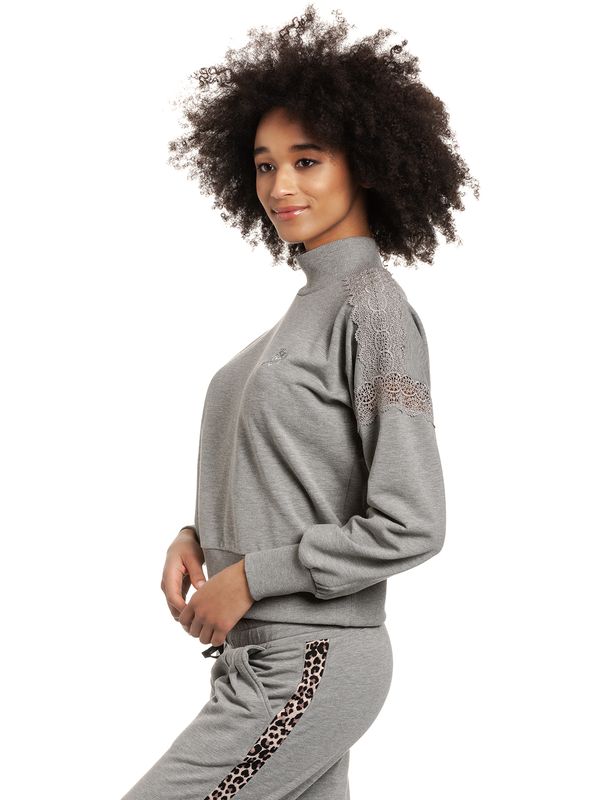 Nastrovje Potsdam Vive Maria Cosy Grey Damen Rollkragenpullover Grau Meliert