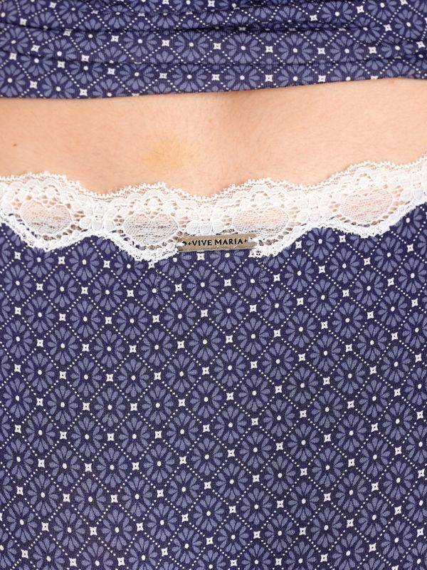 Nastrovje Potsdam Vive Maria Cosy Hanoi Damen Wäscheset: Top Mit Panty Blau Allover
