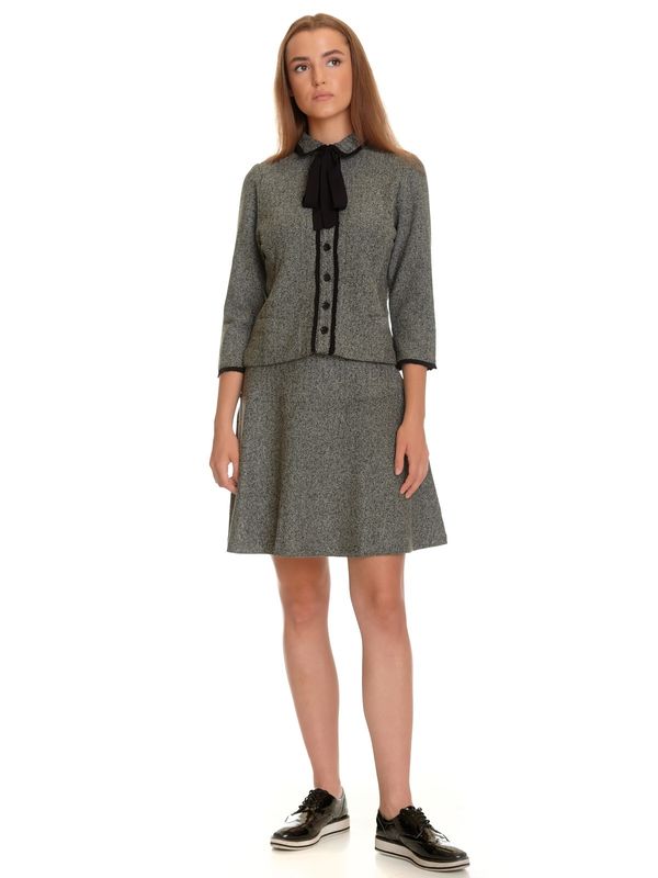 Nastrovje Potsdam Vive Maria Cottage Girl Damen A-Linien-Rock Grau Meliert