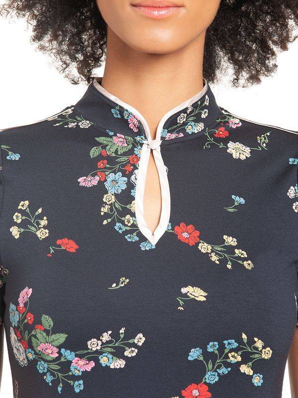 Nastrovje Potsdam Vive Maria Dancing Asia Damen Druckkleid Dunkelmarine Allover