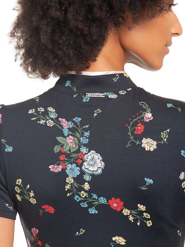 Nastrovje Potsdam Vive Maria Dancing Asia Damen Druckkleid Dunkelmarine Allover