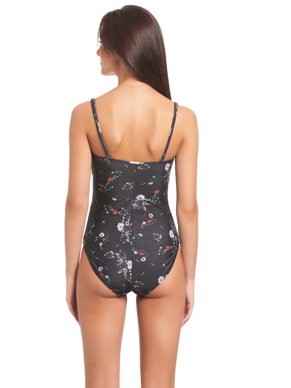 Nastrovje Potsdam Vive Maria Dancing Flower Damen Badeanzug Schwarz Allover