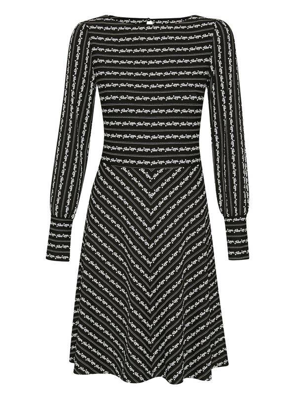 Nastrovje Potsdam Vive Maria Dandy Flower Damen A-Linien-Kleid Schwarz Allover