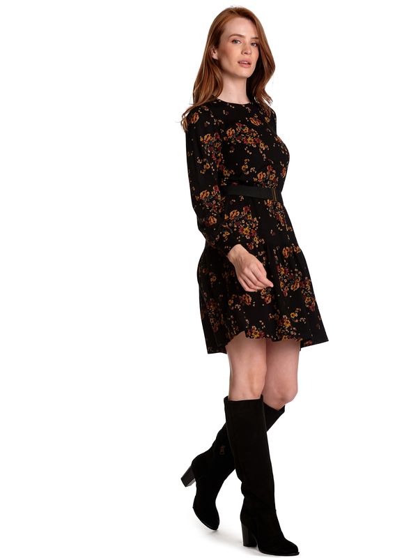 Nastrovje Potsdam Vive Maria Diary Girl Damen A-Linien-Kleid Schwarz Allover