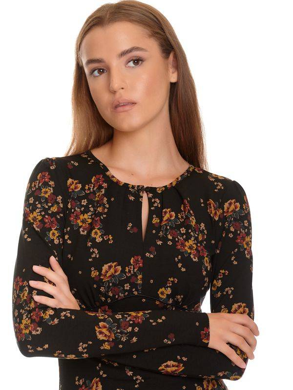 Nastrovje Potsdam Vive Maria Diary Girl Damen Langarmshirt Schwarz Allover