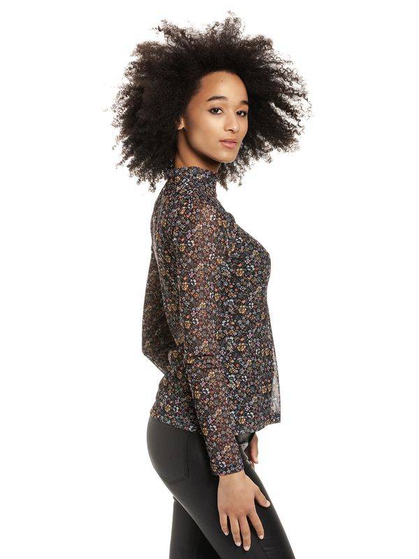 Nastrovje Potsdam Vive Maria Ending Summer Tulle Damen Langarmshirt Schwarz Allover
