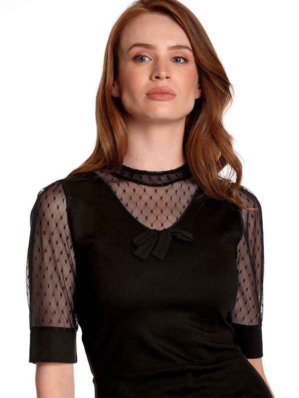 Nastrovje Potsdam Vive Maria Fille Francaise Damen A-Linien-Kleid Schwarz