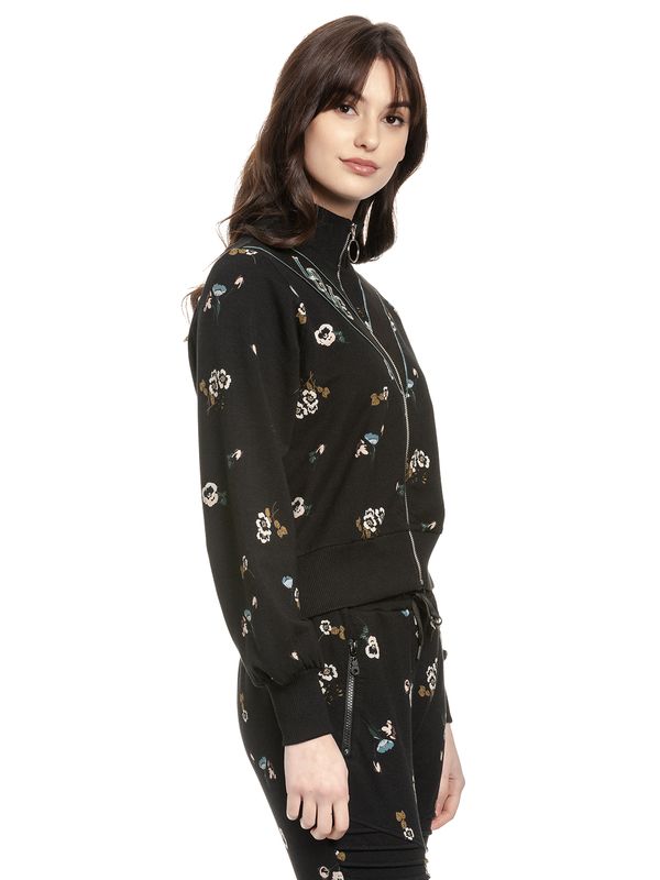 Nastrovje Potsdam Vive Maria Floral Sport Damen Blouson Schwarz Allover