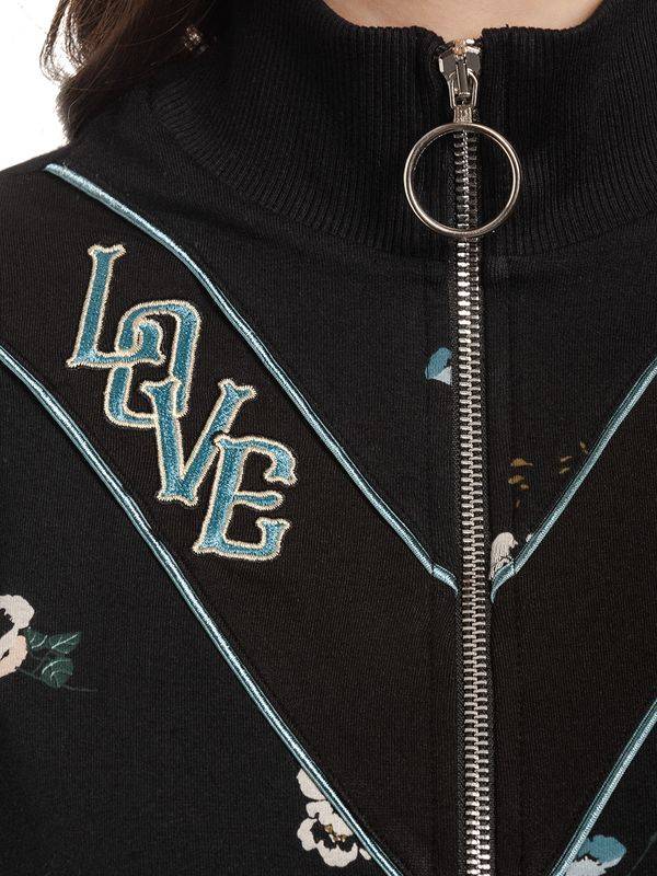 Nastrovje Potsdam Vive Maria Floral Sport Damen Blouson Schwarz Allover