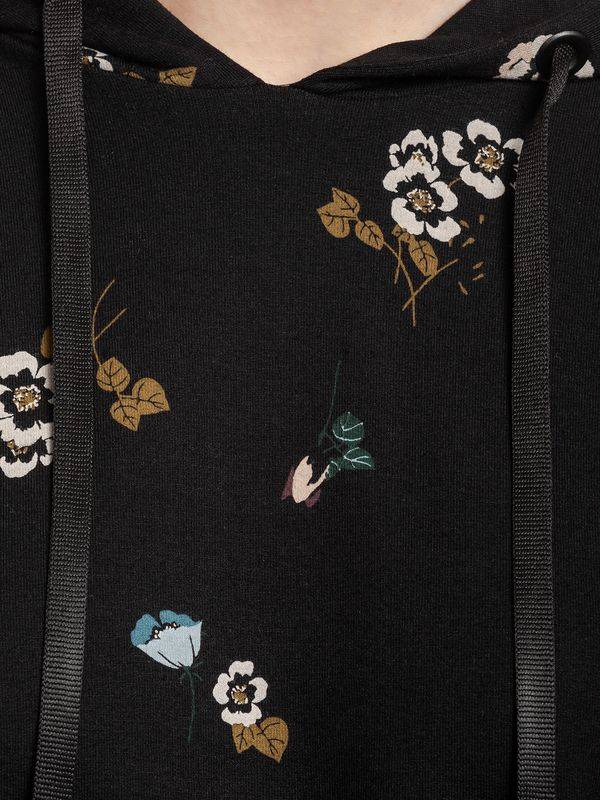 Nastrovje Potsdam Vive Maria Floral Sport Damen Kapuzenpullover Schwarz Allover