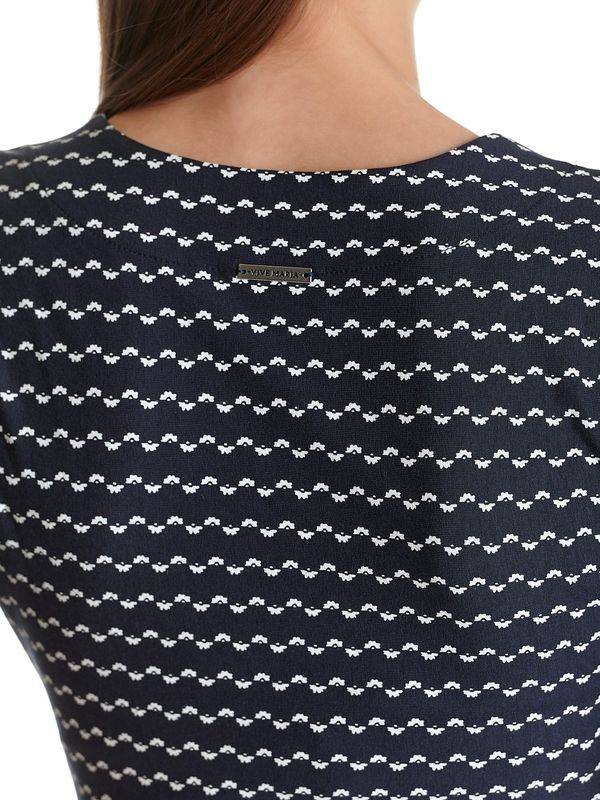 Nastrovje Potsdam Vive Maria Flower Sailor Damen T-Shirt Blau Allover