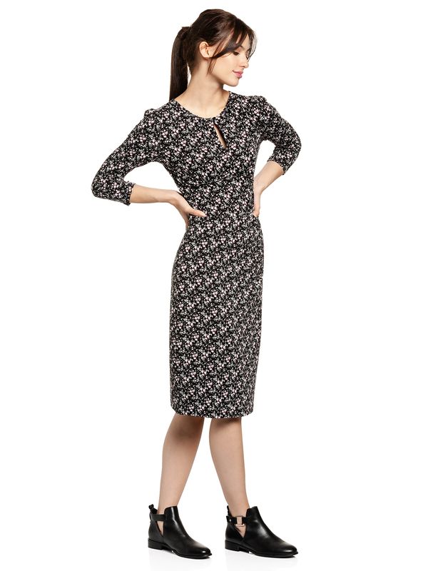 Nastrovje Potsdam Vive Maria French City Damen Etuikleid Schwarz Allover