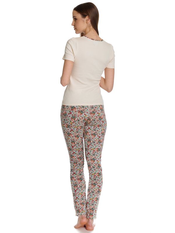 Nastrovje Potsdam Vive Maria French Flower Damen Pyjama Creme/allover