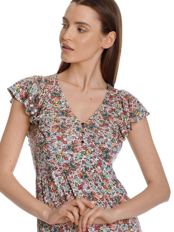 Nastrovje Potsdam Vive Maria French Girl Damen A-Linien-Kleid Creme/allover