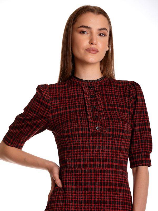 Nastrovje Potsdam Vive Maria Gambling Club Damen Jerseykleid Rot Allover