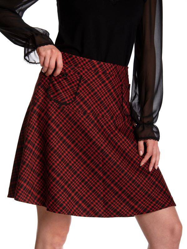 Nastrovje Potsdam Vive Maria Gambling Girl Damen A-Linien-Rock Rot Allover