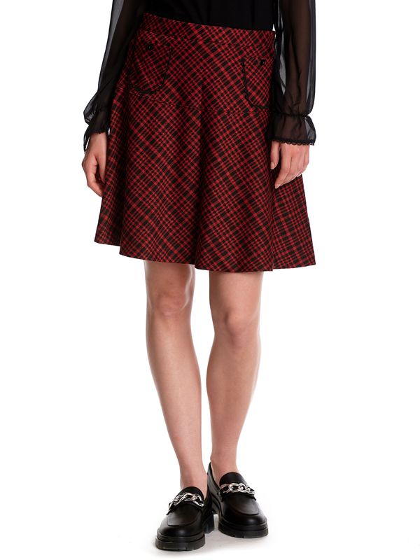 Nastrovje Potsdam Vive Maria Gambling Girl Damen A-Linien-Rock Rot Allover