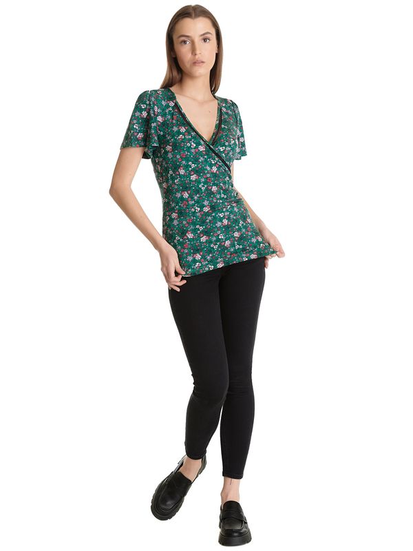 Nastrovje Potsdam Vive Maria Garden Of Eden Damen T-Shirt Grün Allover