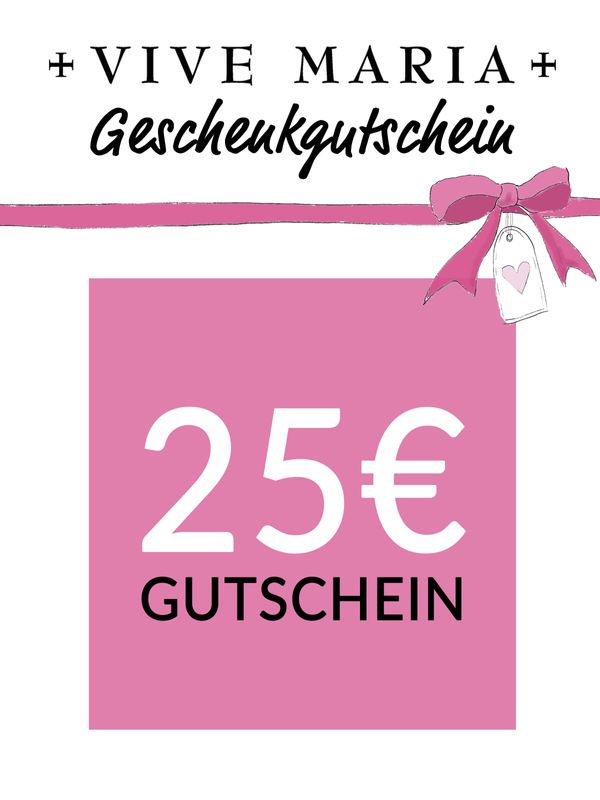 Nastrovje Potsdam Vive Maria Geschenkgutschein 25 EUR deutsch