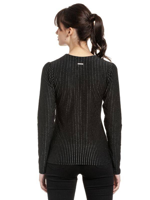 Nastrovje Potsdam Vive Maria Glamour Dandy Damen Langarmshirt Schwarz