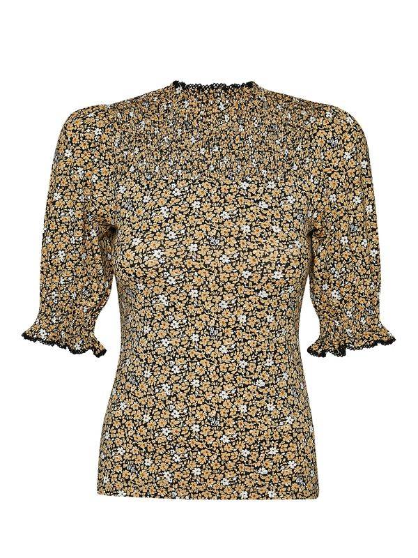 Nastrovje Potsdam Vive Maria Golden Day Smoke Damen Blusenshirt Dunkelgelb Allover