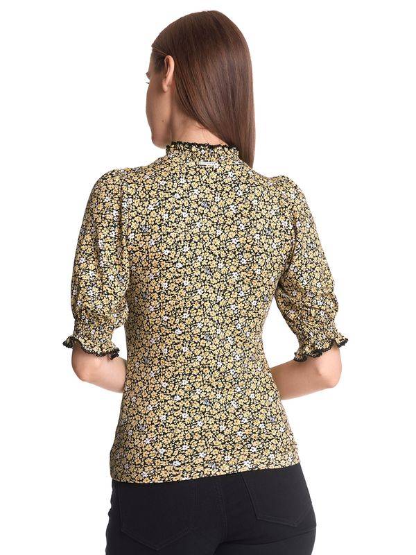 Nastrovje Potsdam Vive Maria Golden Day Smoke Damen Blusenshirt Dunkelgelb Allover
