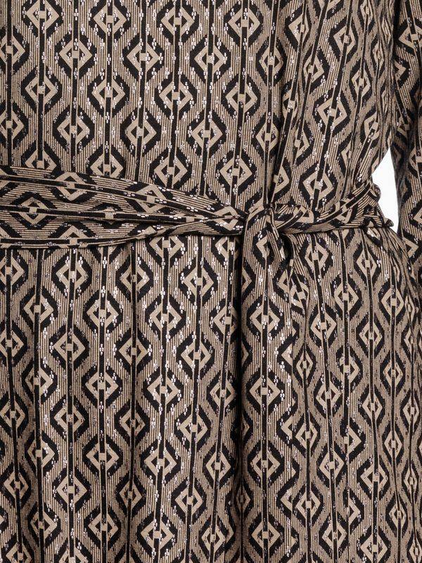 Nastrovje Potsdam Vive Maria Golden Love Damen A-Linien-Kleid Schwarz Allover