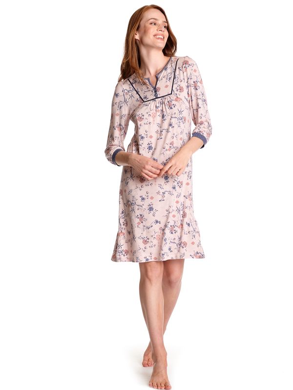 Nastrovje Potsdam Vive Maria Hanoi Girl Damen Nachthemd Rosa Allover