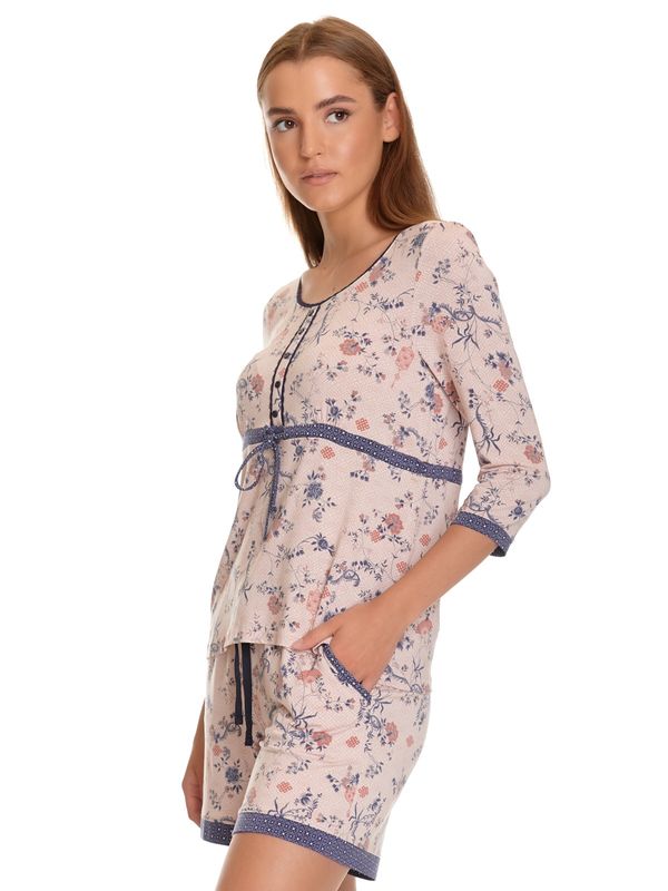 Nastrovje Potsdam Vive Maria Hanoi Girl Damen Pyjama Rosa Allover
