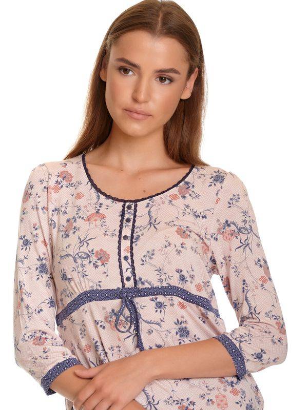 Nastrovje Potsdam Vive Maria Hanoi Girl Damen Pyjama Rosa Allover