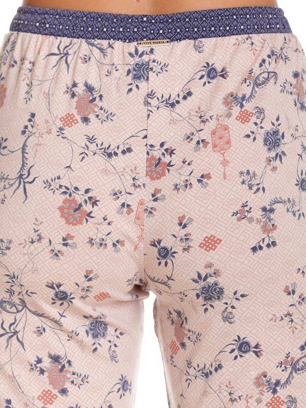 Nastrovje Potsdam Vive Maria Hanoi Rose Damen Pyjama Rosa Allover