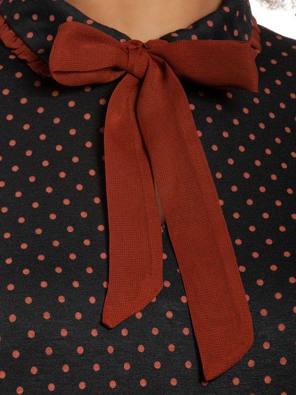 Nastrovje Potsdam Vive Maria Harvest Day Damen Blusenkleid Dunkelblau Allover