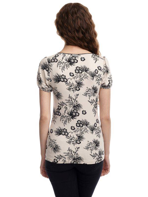 Nastrovje Potsdam Vive Maria Hawaii Beach Damen T-Shirt Creme/allover