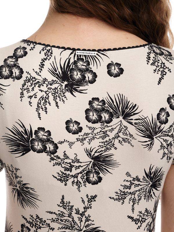 Nastrovje Potsdam Vive Maria Hawaii Beach Damen T-Shirt Creme/allover