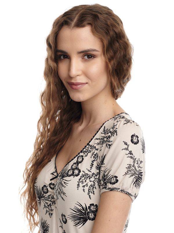 Nastrovje Potsdam Vive Maria Hawaii Beach Damen T-Shirt Creme/allover