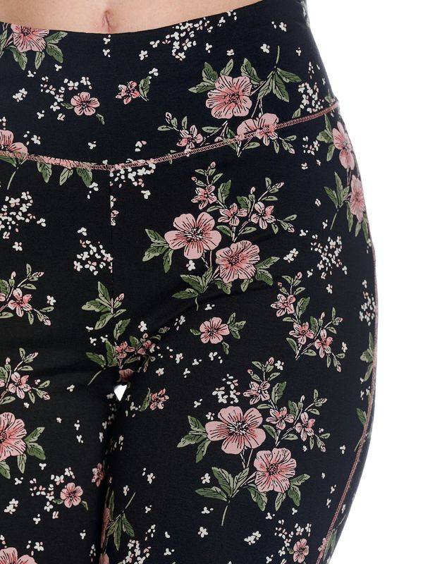 Nastrovje Potsdam Vive Maria Hibiscus Love Damen Leggings Schwarz Allover