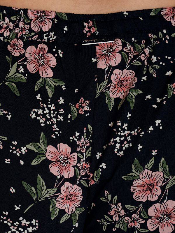 Nastrovje Potsdam Vive Maria Hibiscus Love Damen Pyjama Schwarz Allover